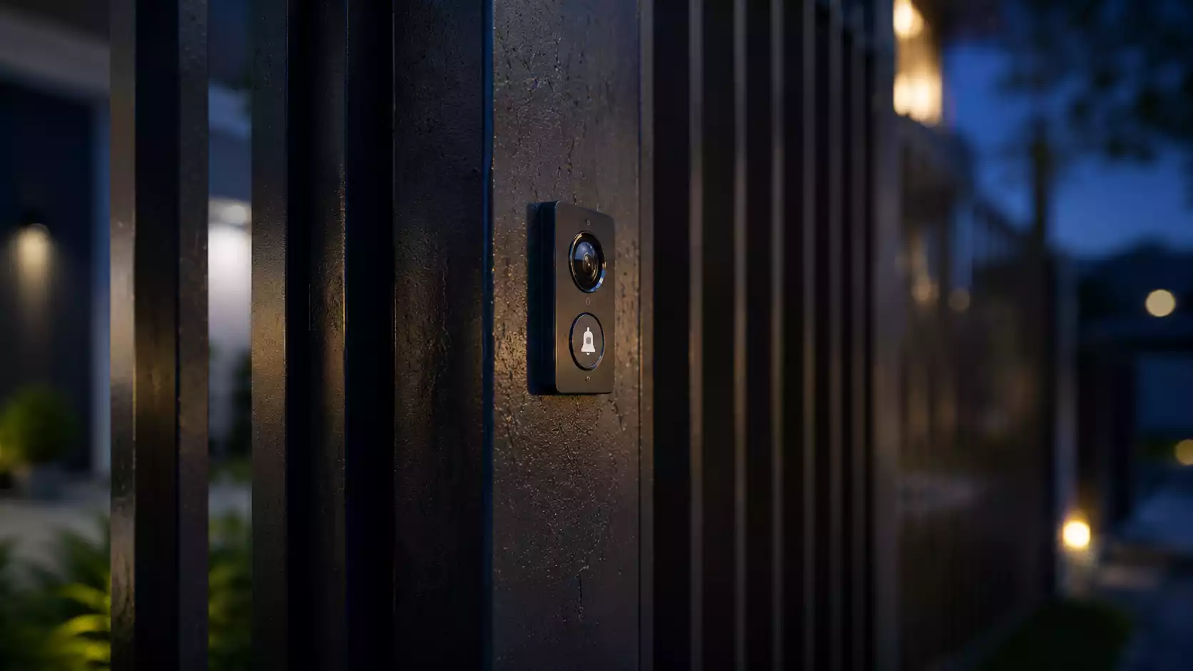 Smart access control installed on a residential gate